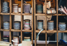 Gorgeous DIY Button Wall Art Made From Old Plates